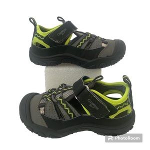 OshKosh B’gosh Todder Green Gray Unisex Sandals Beach Water Shoes 9